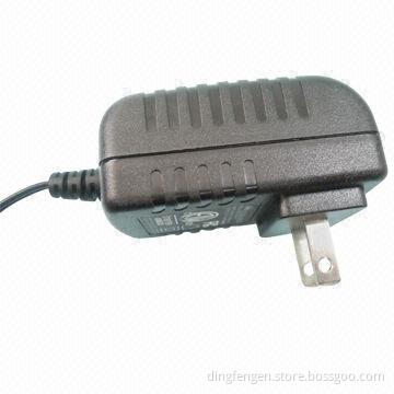9V/1.5A US type wall-mount power adapter for household appliance, EN 60065 and 60950 approved